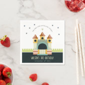 Pastel Jumping Castle Jump & Play Kids Birthday Servet (Insitu)