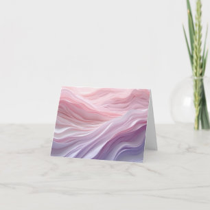 Pastel Kalmerend Golfpatroon Kaart