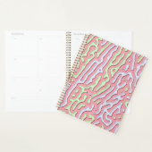 Pastel Kawaii Abstract Kleurrijk Squiggle Design Planner (Display)