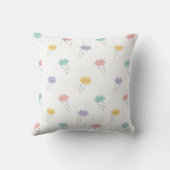 Pastel Kawaii Cloud Pattern Sierkussen (Achterkant)