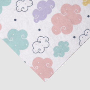 Pastel Kawaii Cloud Pattern Tissue Paper Tissuepapier