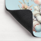 Pastel Kawaii Eenhoorn Moeder Dochter Duo Blauw Muismat (Hoek)