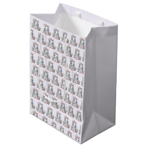 Pastel Kawaii Eenhoorn Pop met Bloemenmand Medium Cadeauzakje