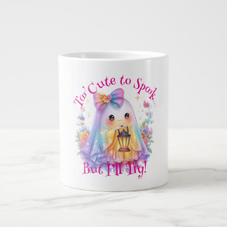 Pastel Kawaii Ghost Halloween Café Mug