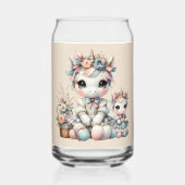 Pastel Kawaii Unicorne Mère Fille Duo Beige (Recto)