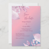 pastel kersenbloesem sakura bruiloft veilig de dat kaart (Voorkant)