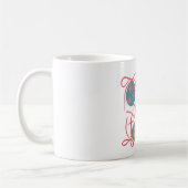 Pastel Kerstbal Mok (Links)