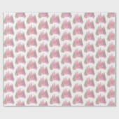 Pastel kerstbomen 'Tis het seizoen Cadeaupapier (Vlak)