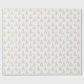 Pastel kerstcadeautje met kerstmis cadeaupapier (Vlak)