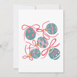Pastel Kerstfeest Uitnodiging