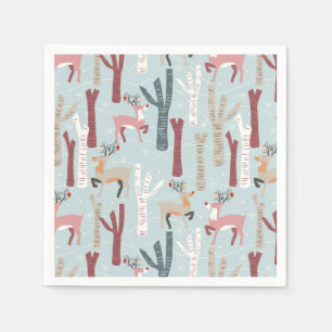 pastel kerstservetten servet