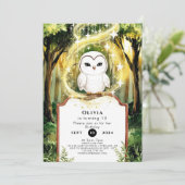 Pastel Kinderen Uil Verjaardag Kaart (Staand voorkant)