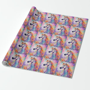 Pastel Kleur Eenhoorn Cadeaupapier