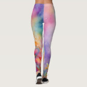 Pastel Kleur Eenhoorn Leggings (Achterkant)