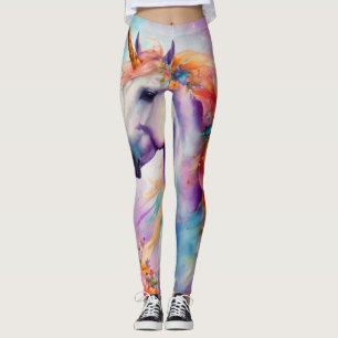 Pastel Kleur Eenhoorn Leggings