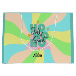 pastel kleur grillige patroon naam kind Vakantie Groot Cadeauzakje