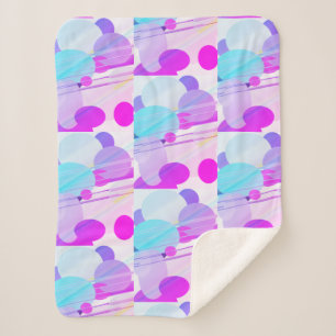 Pastel Kleur Ronde Ovale Vorm Gooi Deken