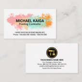 Pastel kleur Spletters Home Remodelling Visitekaartje (Voorkant / Achterkant)