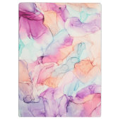 Pastel Kleuren Alcohol Inkt Gepersonaliseerd Klembord (Achterkant)
