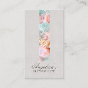 Pastel Kleuren Bloem Tape Bloemist Visitekaartje