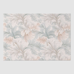 Pastel kleuren delicate sierbloemen motieven tissuepapier