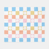 Pastel kleuren geruite deken voor tienerkamers (Voorkant (Horizontaal))