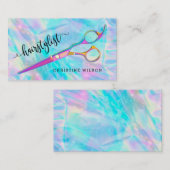 pastel kleuren haarstylist visitekaartje (Voorkant / Achterkant)