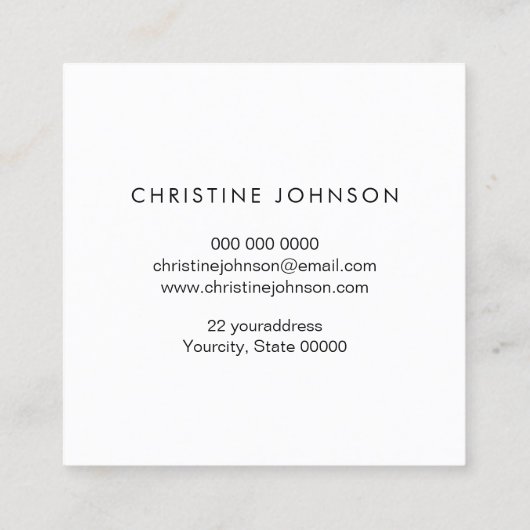 Pastel Kleuren Honingraat en Hexagon Bee logo Vierkante Visitekaartje (Achterkant)