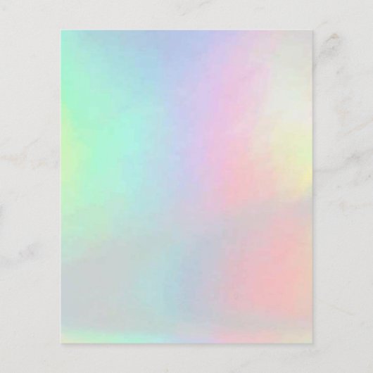 pastel kleuren lotus flower logo flyer (Achterkant)