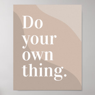 Pastel kleuren minimalistisch modern Motivatie Poster