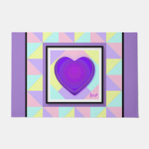 Pastel kleuren & paarse harten kloppen