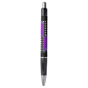 Pastel kleuren & paarse harten kloppen pen