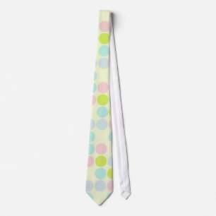Pastel-kleuren, puntpatroon stropdas