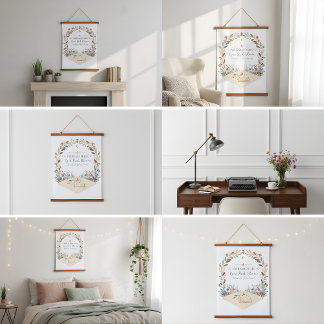 Pastel Kleurige Bloemen Wandtapijt Hangend Wandkleed