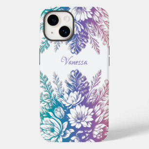 pastel kleurrijk Floral design Case-Mate iPhone 14 Hoesje