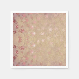 Pastel kleurrijke bladeren servet