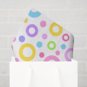 Pastel Kleurrijke Cirkels Tissuepapier