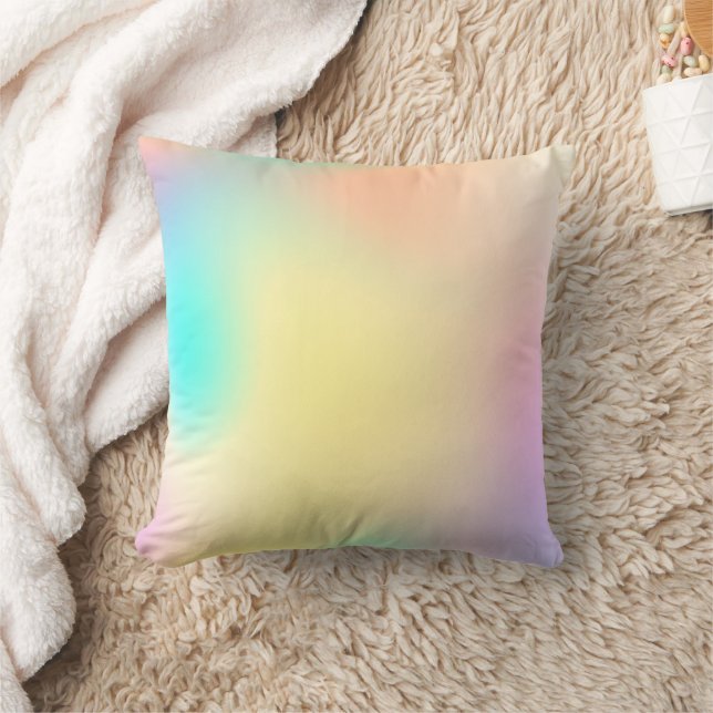 Pastel kleurrijke gradiënt kussen (Deken)