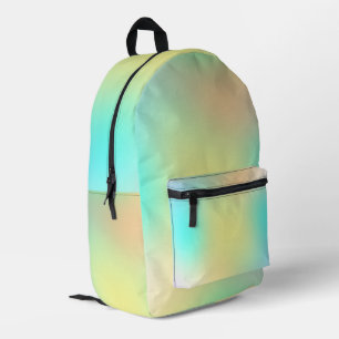 Pastel kleurrijke verloop tint futuristische bedrukte rugzak