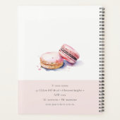 Pastel Kleurrijke Waterverf Franse Macarons Bakker Planner (Achterkant)