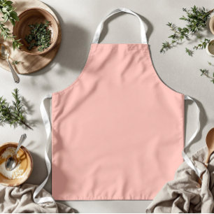 Pastel Koraalrif Effen kleur   Klassiek   Elegant Schort