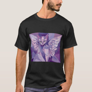 Pastel Kubistische Kat T-shirt