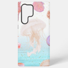 Pastel kwal & zeeschelp oceaan esthetische telefoo