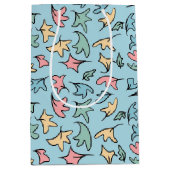 Pastel laat blauw medium cadeauzakje (Voorkant)