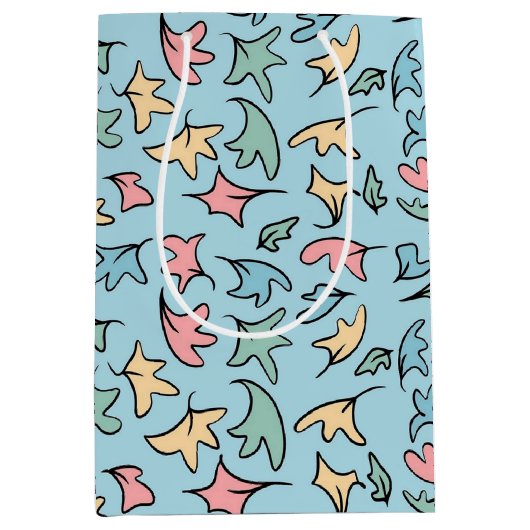 Pastel laat blauw medium cadeauzakje (Voorkant)