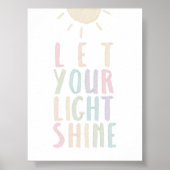 Pastel laissez briller votre affiche (Devant)