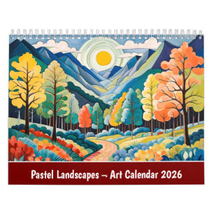 Pastel Landschappen – Kunstkalender 2026 Kalender