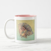 Pastel Large Conch Shell Tweekleurige Koffiemok (Links)