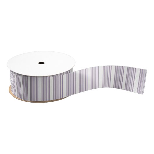 Pastel Lavendel en witte streep Grosgrain Lint (Spoel)