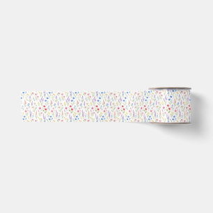 Pastel Lavendel Roze Blauwe Zalm Wilde Bloem Lint